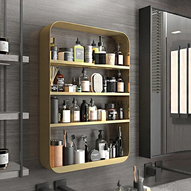 Toilet Cosmetic Shelf Bathroom Vanity Punch-Free Wall-Mounted All Products Toilet Storage Fantastic