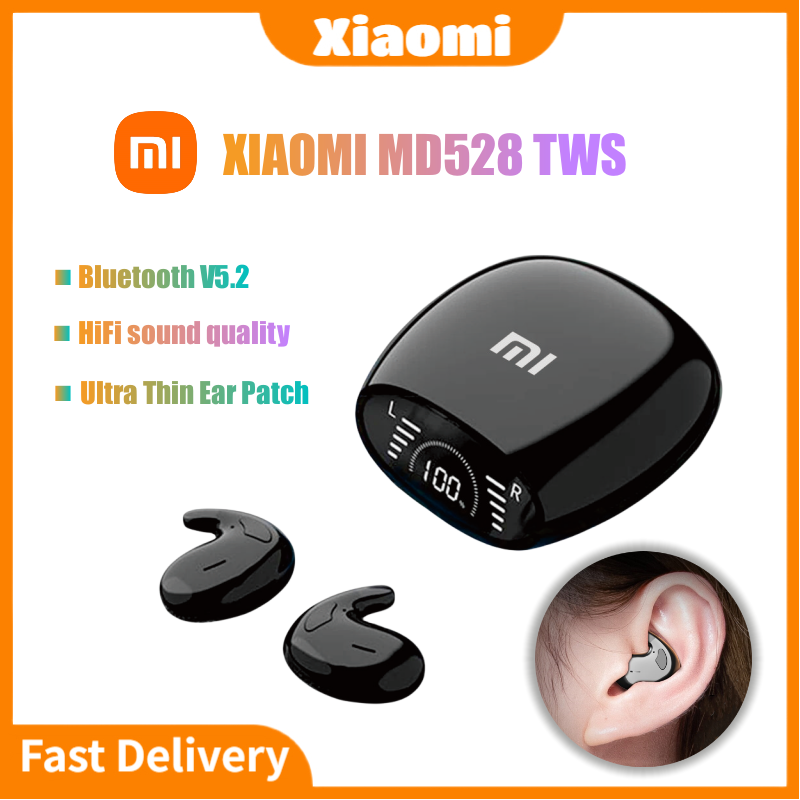 【HOT SALE】Xiaomi MD528 Bluetooth 5.2 Earphones Wireless Headphones Dual Mic Noise Reduction Stereo Sound TWS Earbuds Gaming Headset