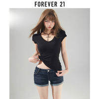 Forever21 | New Arrivals Slim V-Neck Short Sleeve T-Shirt
