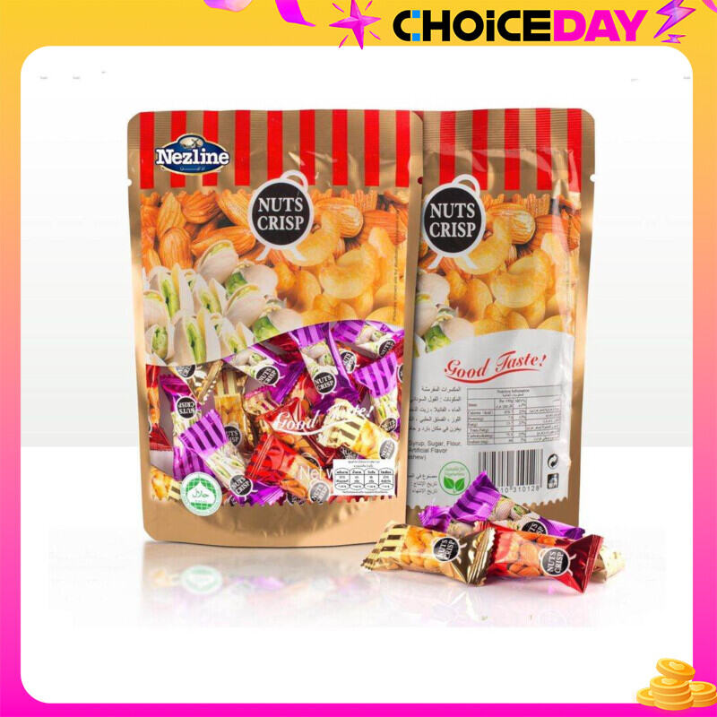 (120 กรัม) Nuts Crisp ขนมถั่วตุ๊บตั๊บ ถั่วอัดแท่ง อัลมอนด์ พิสตาชิโอ เม็ดมะม่วงหิมพานต์ 3 รสชาติ Nezline Brand ราคา 32 บาท*ส่งฟรี