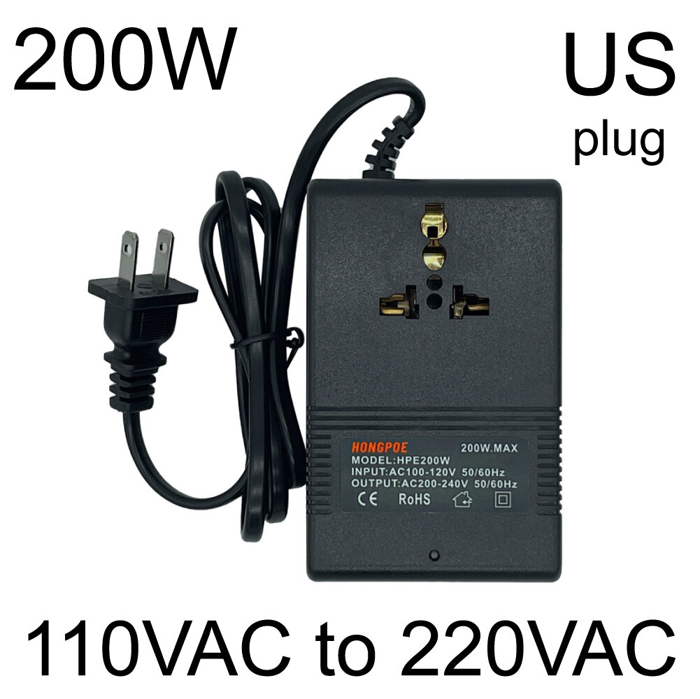 200W 300W Voltage Converter 220V To 110V Transformer Step Down