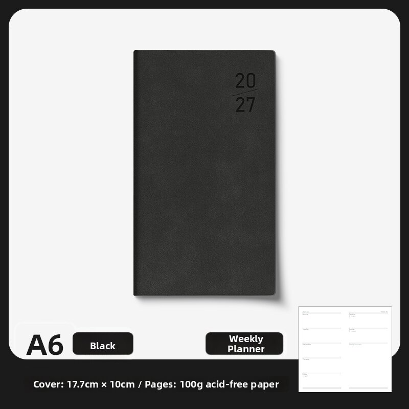 LYNLIX | Portable Mini Planner 2027 A6
