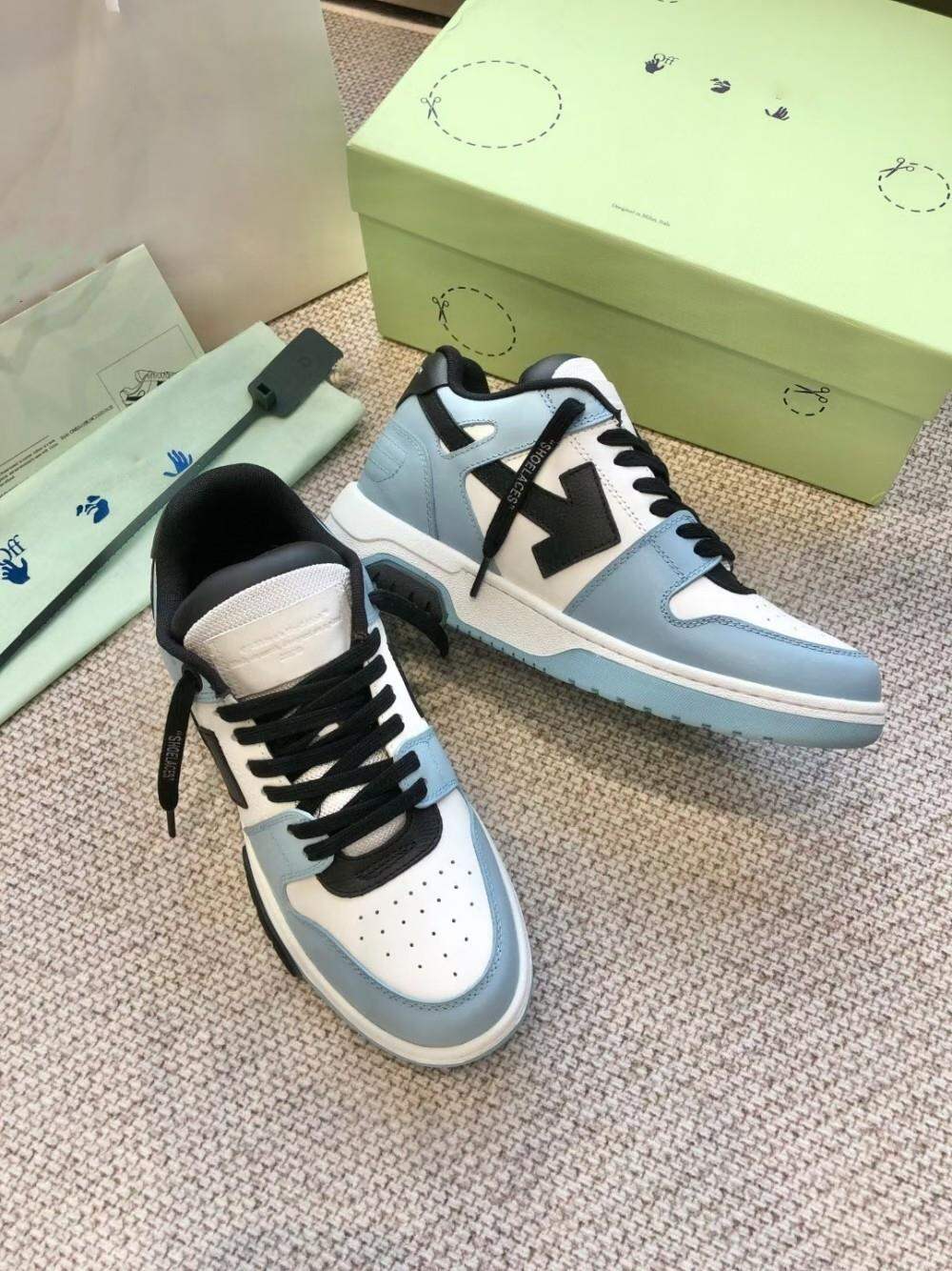 Off-White Thick-Heeled Casual Sports Shoes Unisex Fashionable Leisure Sneakers Luxury Women's Flat Footwear round Toe Mesh Inner · v10