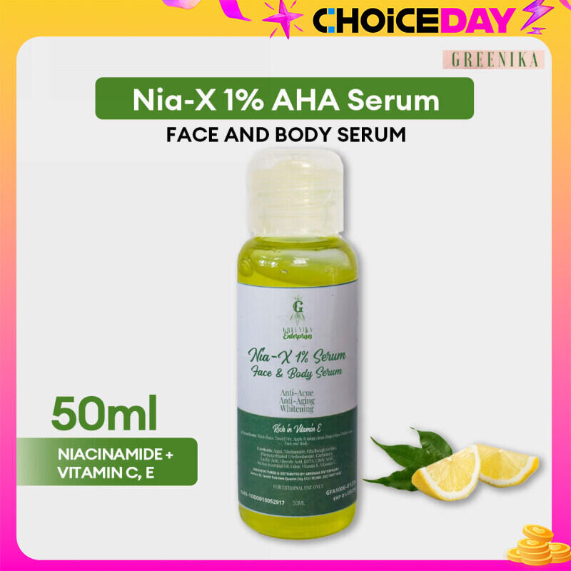 Greenika Nia-X Whitening Serum: Shrinks Pores, Reduces Dark Spots