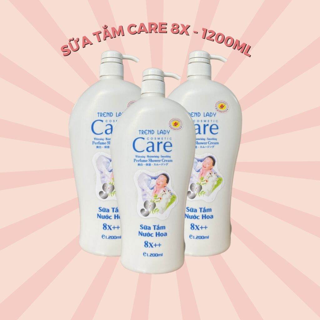 Sữa tắm Care 8X trend lady hương nước hoa dung tích 1200 ML .