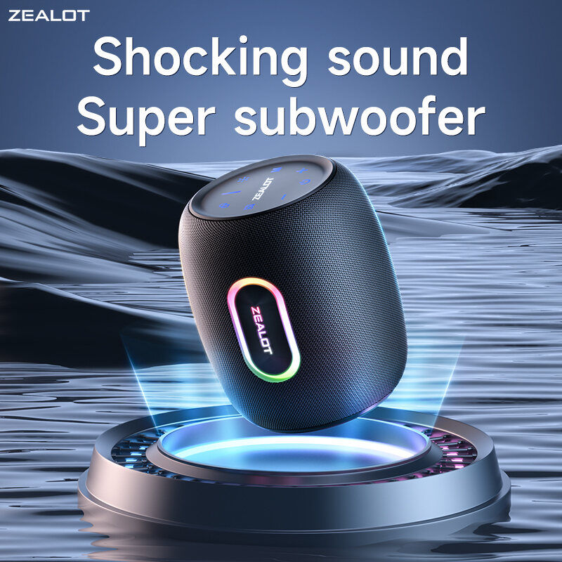 ZEALOT S64 Bluetooth Speakers,360° Surround 75W Portable IP67 Wireless Bass  Boost Speakers with Subwoofer,Bluetooth 5.2 Stereo Dual Pairing  Speakers,Lights,50H Playtime for Home,Party,Gift | Lazada PH