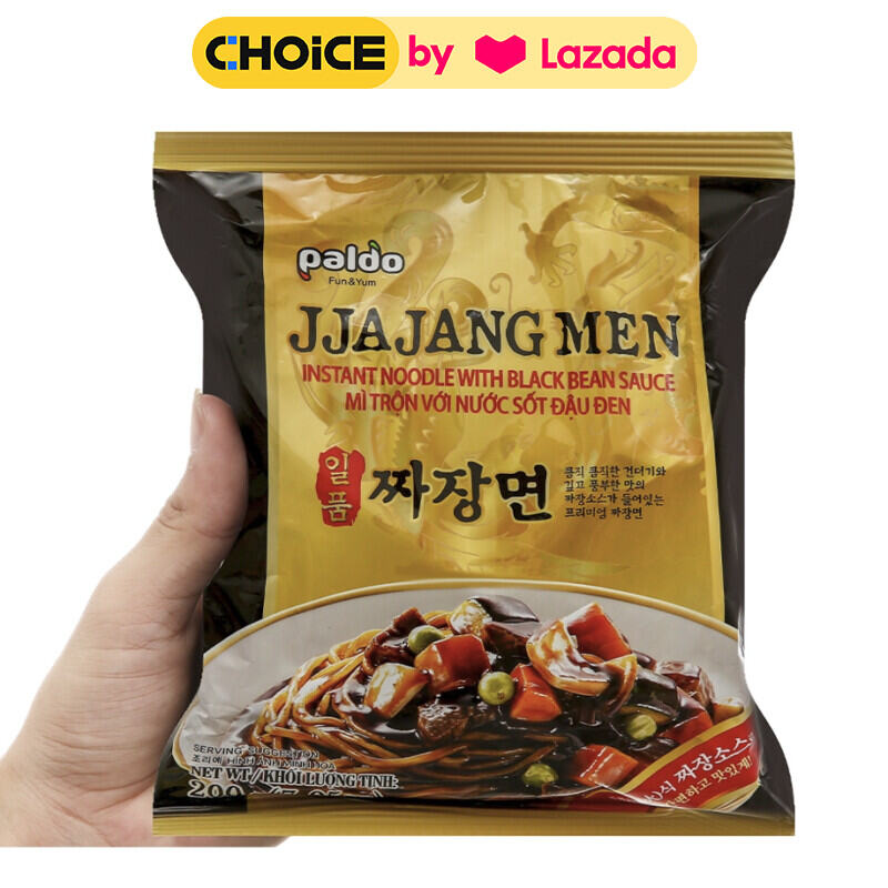Lốc 5 gói Mì Trộn KORENO JJAAJANGMEN SỐT ĐẬU ĐEN DÒNG NHẬP KHẨU 200G