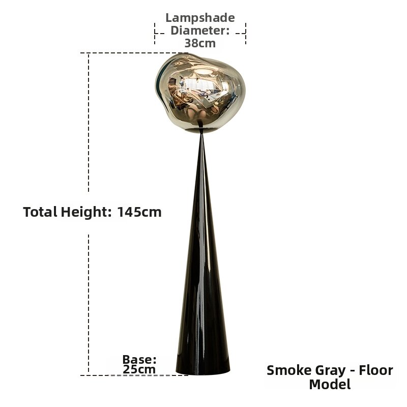 MUHUASHA | Italian Minimalist Melted Lava Floor Lamp