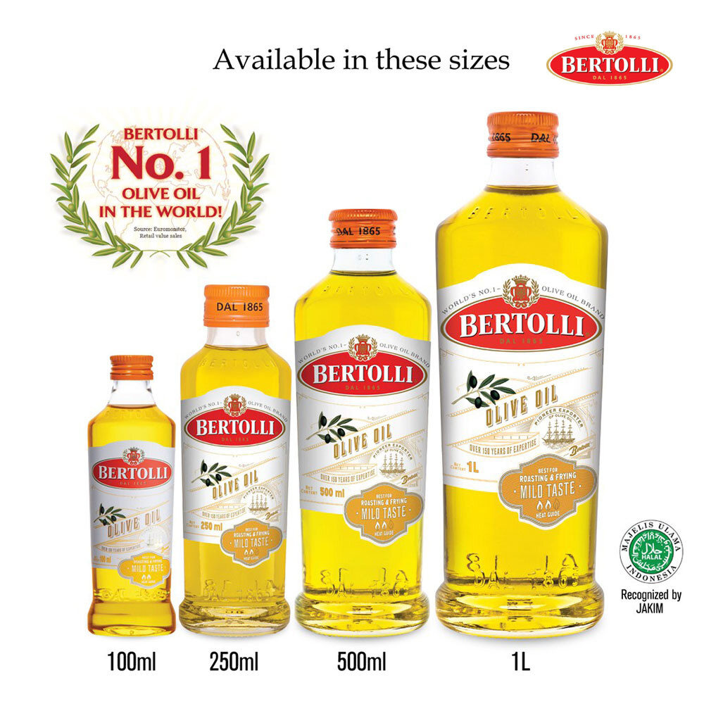 Bertolli Olive Oil just the Right Olive oil for Every Occasion ราคา 377 บาท*ส่งฟรี