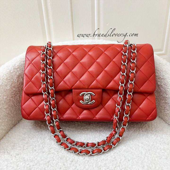 chanel red clutch
