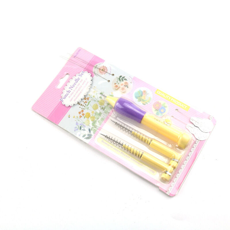 Large Size DIY Cross Stitch Embroidery Needle Replaceable Head Embroidery Tool Professional Stabbing Needle Home Use