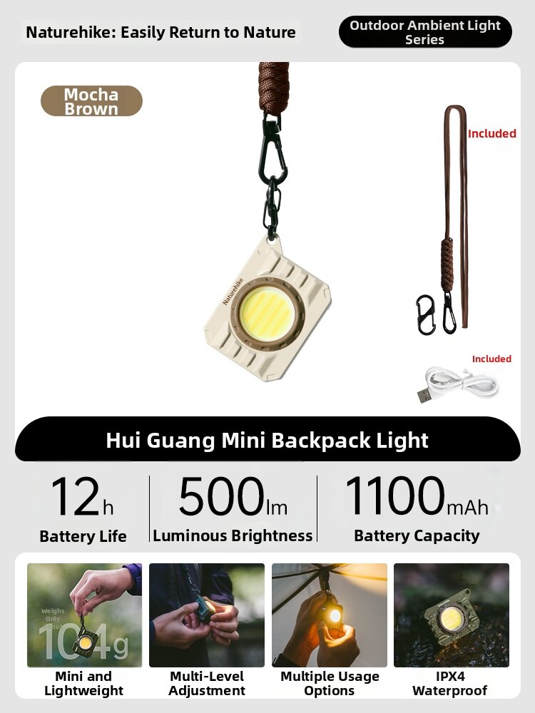 NatureHike | Ultra-bright Headlamp with Detachable Clip and Warning Light for Outdoor Activities