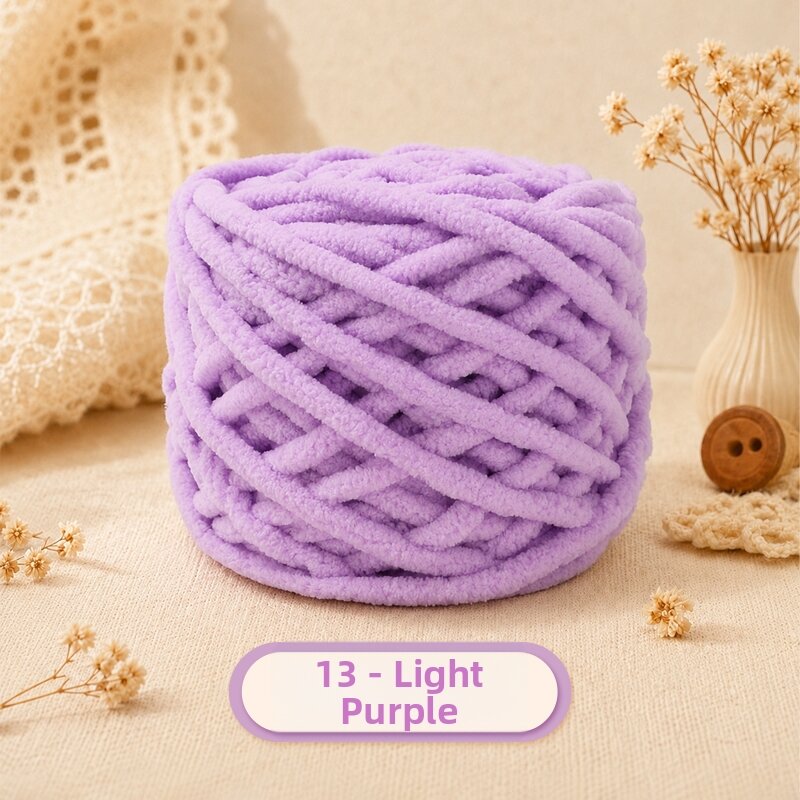 NUANYANGYANG | Thick Colored Wool Yarn For Handmade Scarf Slippers DIY 1 ball