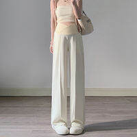 MIDULI | Maternity Pants Wide Leg Low Rise Spring Summer
