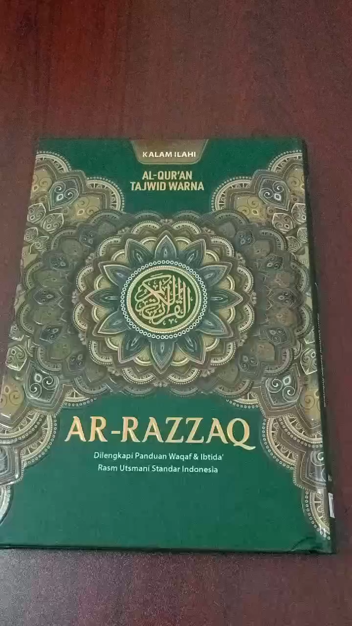 Al Quran Tanpa Terjemah Ukuran Sedang Alquran Ar Razzaq A5 Tajwid Warna  Tanda Waqaf Ibtida Bendera