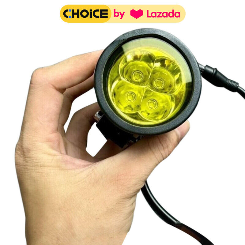 Chụp len vàng phá sương gắn đèn l4x-Tây Thành Shop chuyên đồ chơi xe máy