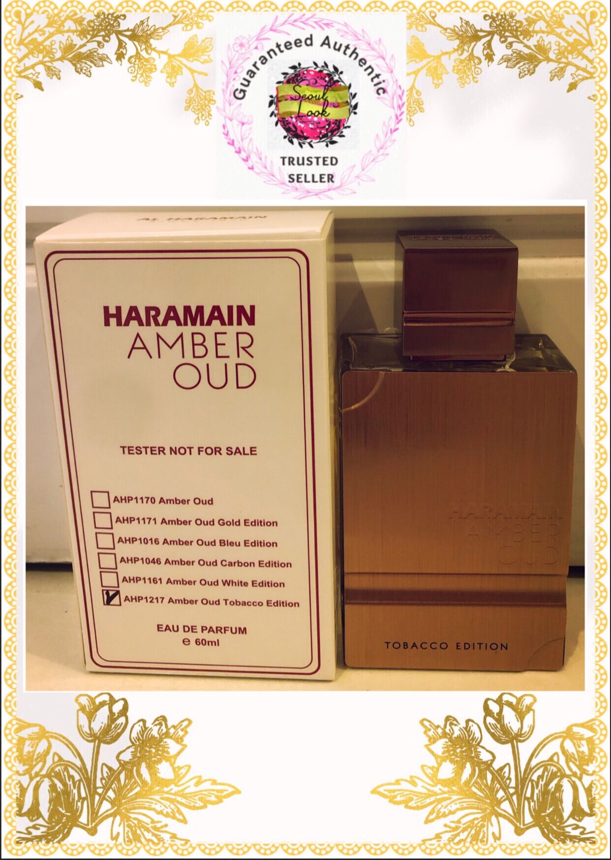 Al Haramain Amber Oud Tobacco Edition EDP 60ml for Unisex (Tester