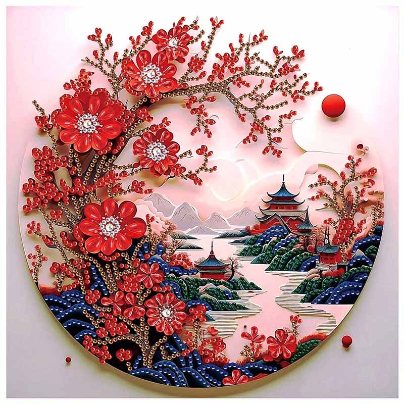 Special Shape Diamond Art Painting Kits for Adult and BeginnersDIY landscape Diamond Art Painting for Home Wall Decoration Gift