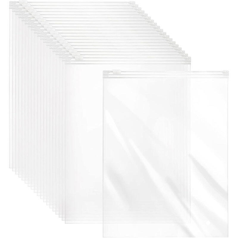 10/15/30pcs Zipper Bag PE Storage Bag Transparent Dust BagGift Packaging Bag