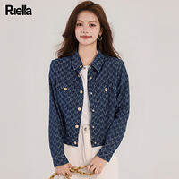 puella | Stylish Casual Denim Jacket With Print