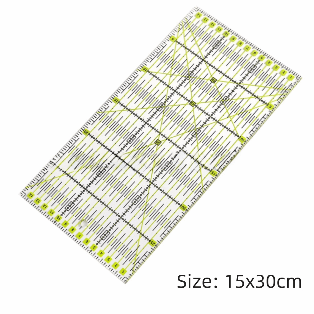 High Quality Clear Mark Quilting Rulers Acrylic Material Multi-Size Fabric Cutting Ruler Square Quilting Rulers Sewing Projects