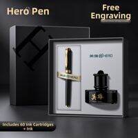 HERO | Calligraphy Practicing Gift Engraved Luxury Bent Nib Fountain Pen