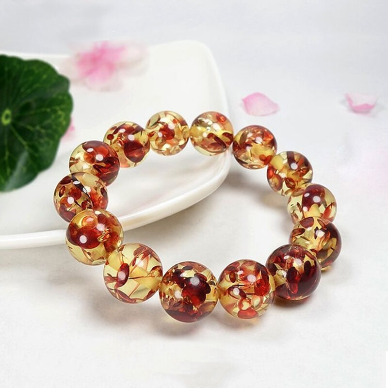 blood amber bracelet