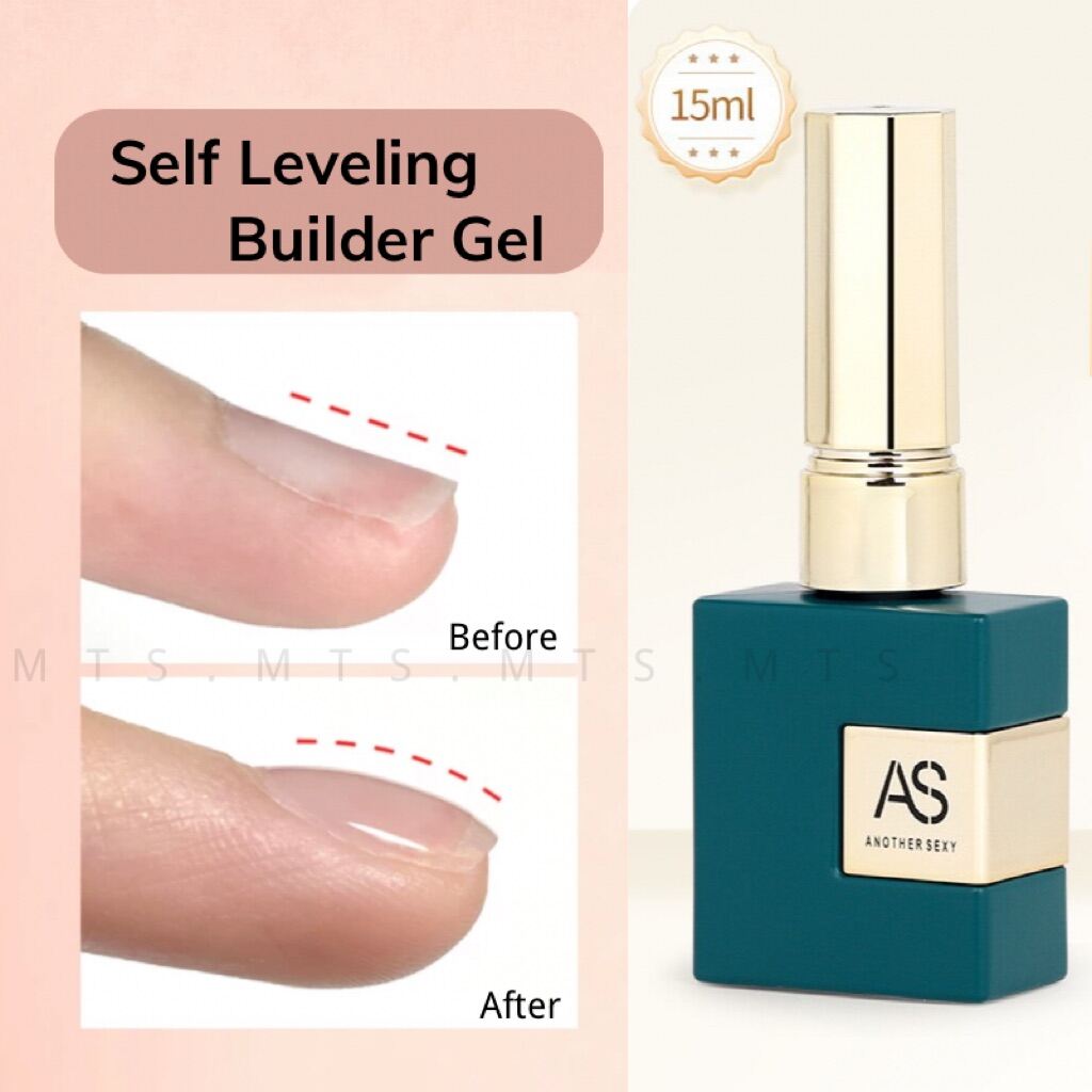 【SG Instock】AS AnotherSexy Russian Style Self Leveling Builder Gel Nail Gel Polish Manicure Filiing Strengthening. 