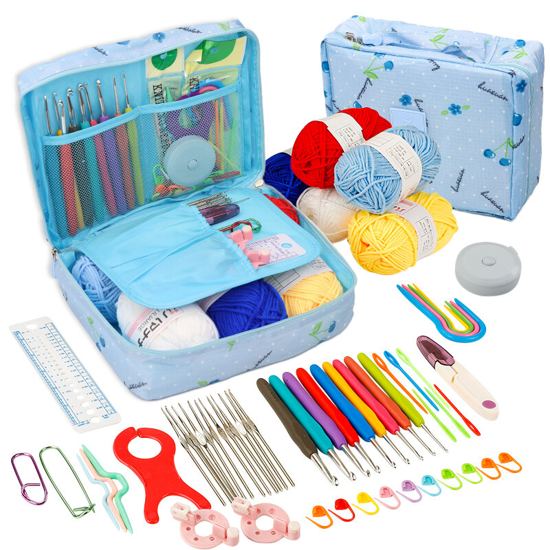 Soft Handle Crochet Tool Kit DIY Knitting Material Pack