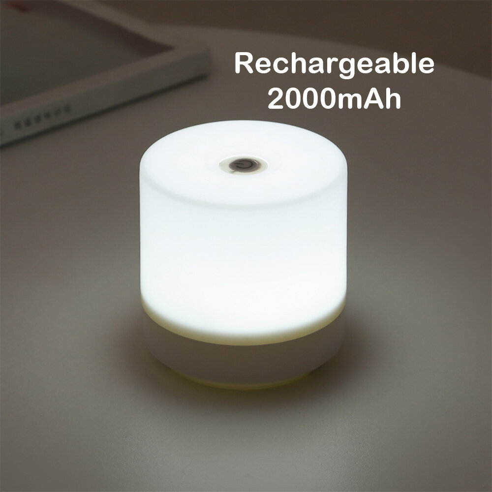 USB Rechargeable Touch Bedside Lamp 3 Colors Eye Protection Stepless Dimming For Bedroom Reading Table Lamp Led Night Light