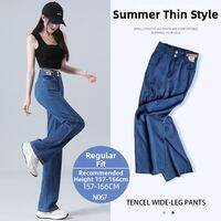 YAYANGREN | Cool TENCEL High Waist Slim Fit Flared Jeans