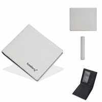 Baellerry Men’s Wallet PU Leather Slim Bifold Anti-Magnetic Card Holder with Coin Pocket | 7 Card Slots + 2 Cash Compartments | Lightweight Durable Stylish Wallet for Men | Gift for Boyfriend Husband Dad | Black Blue Light Grey