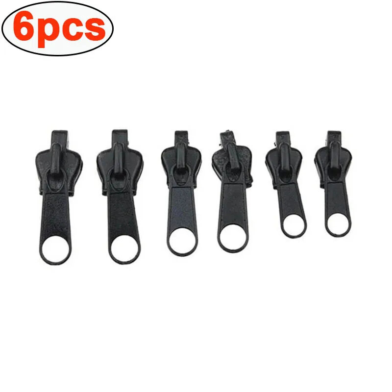 6pcs Instant Zipper Universal Instant Fix Repair Kit Replacement Zip Slider Teeth Multifunctional Clothing Replacement Zipper