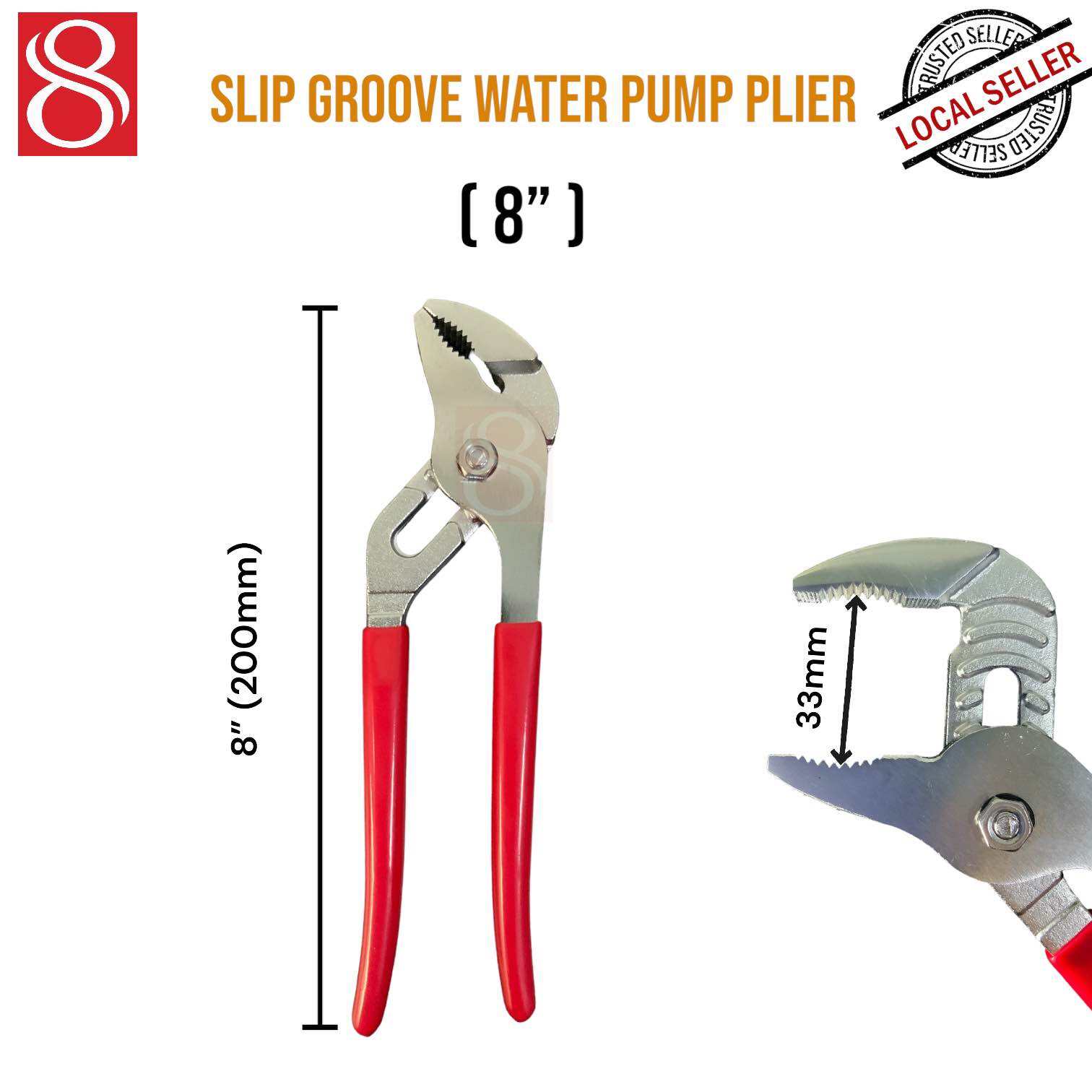 Quick release slip groove water pump plier, plumbing plier Lazada