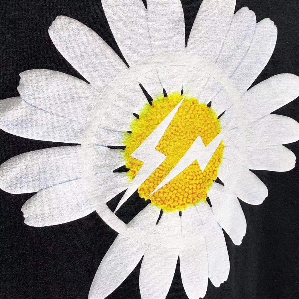 [In Stock] Peaceminusone GD G-Dragon Lightning Joint Name Short Sleeve Fujiwaro Daisy T-shirt Short Sleeve