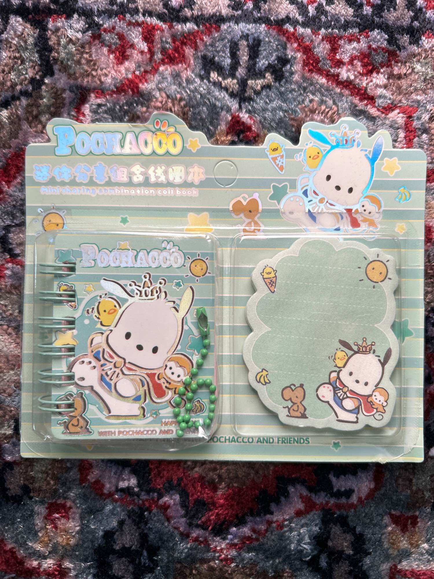 Mini notebook and notepad duo Keyring ~Cinnamoroll Kuromi Melody PC~ party favours birthday gifts