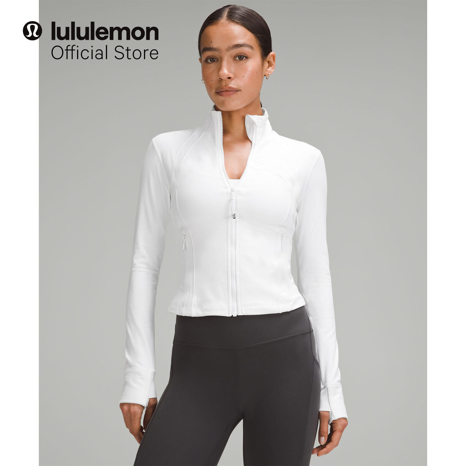 lululemon Women's Define Cropped Jacket - Ribbed Nulu™ | Lazada
