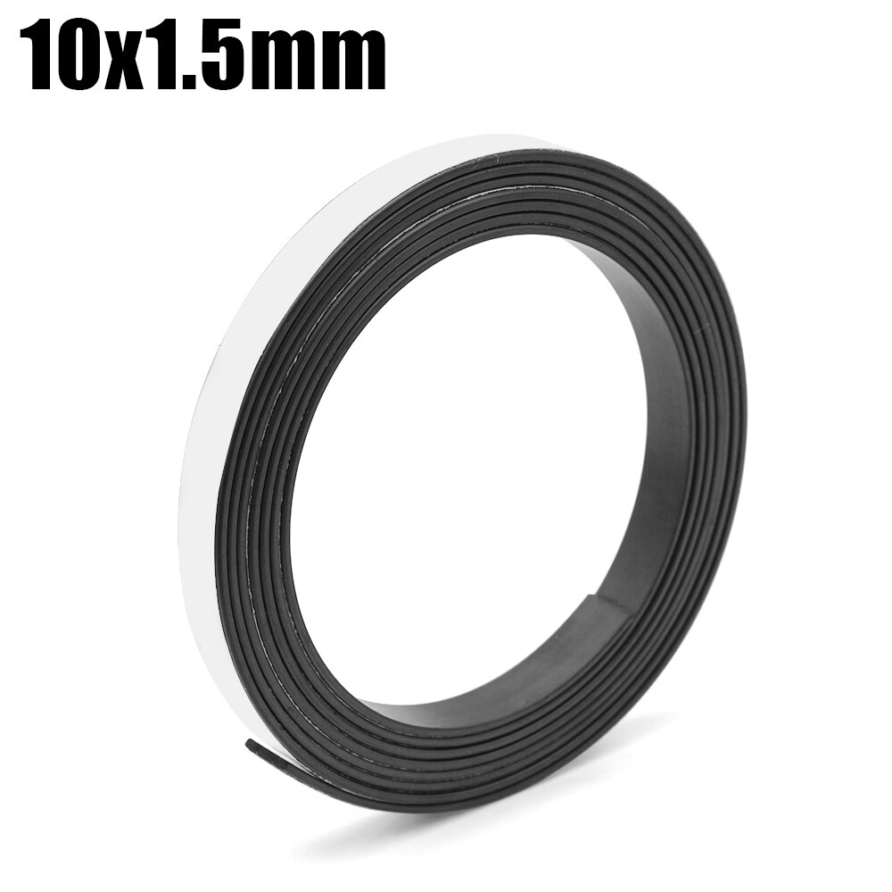 1Meter Self Adhesive Magnetic Tape Rubber Magnet Tape Strong Flexible Magnets Stripe for Refrigerator Photo Posters 39.37inch