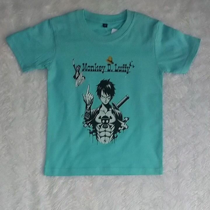 Kaos Distro Untuk Anak Laki Laki Usia 1-12 thn Karakter Onepiece Terbaru