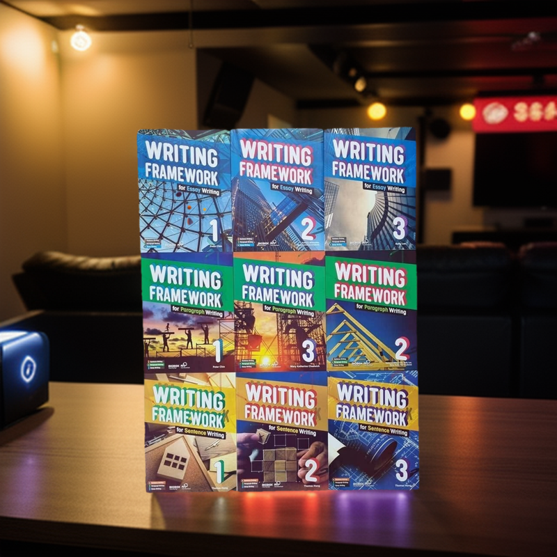 Sách tiếng anh Writing Framework nhập màu 18 quyển 3 level kèm file audio
