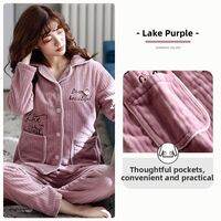 JIALEFEN | Thermal Flannel Winter Pajama Set