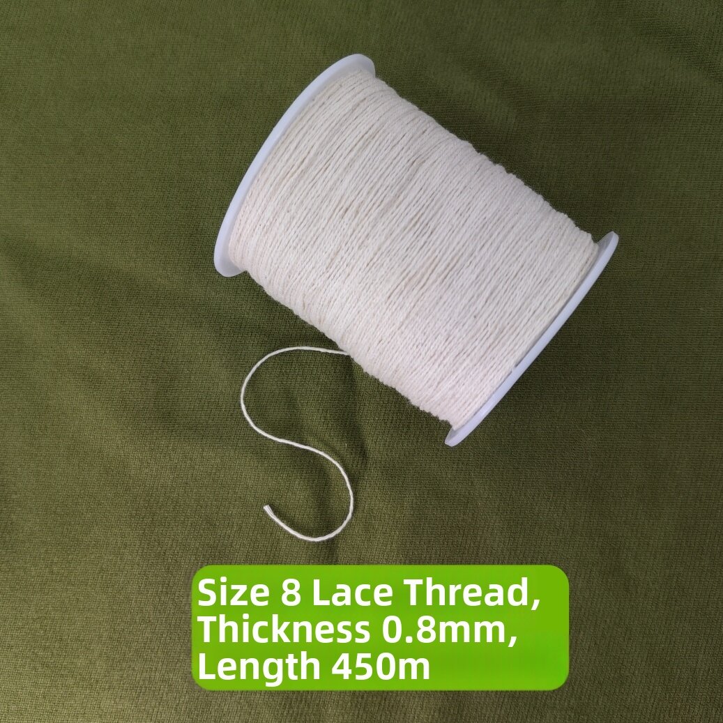 Pure Cotton Yarn for Crocheting Tablecloths No.8 Lace Yarn DIY Home Fabric Sewing Materials Tablecloth Cover Towel