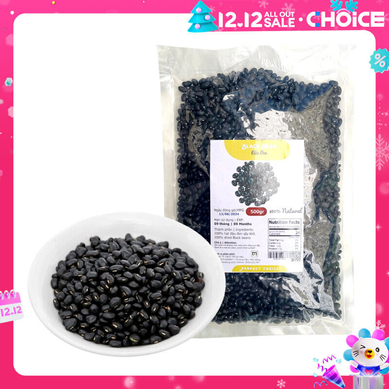 Đậu đen hữu cơ Đà Lạt túi 500gr