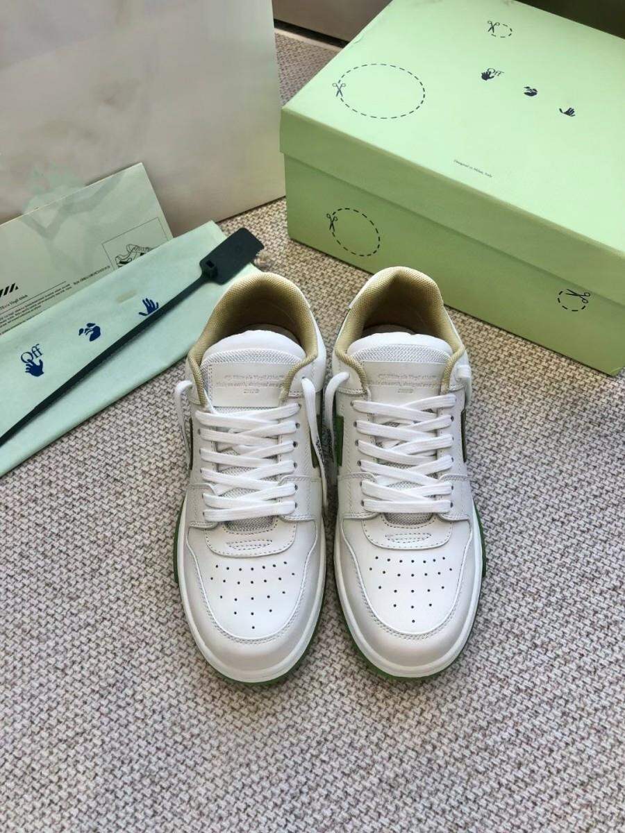 Off-White Thick-Heeled Casual Sports Shoes Unisex Fashionable Leisure Sneakers Luxury Women's Flat Footwear round Toe Mesh Inner · v10