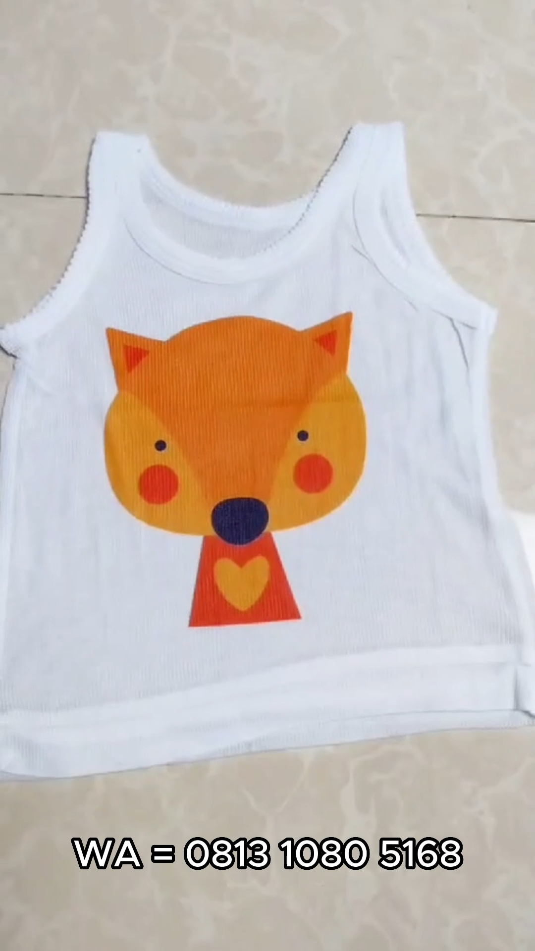 PIYO [3pcs/6pcs] Kaos Dalam Anak Karakter Hewan Lucu Katun Newborn Grosir Singlet Bayi SNI