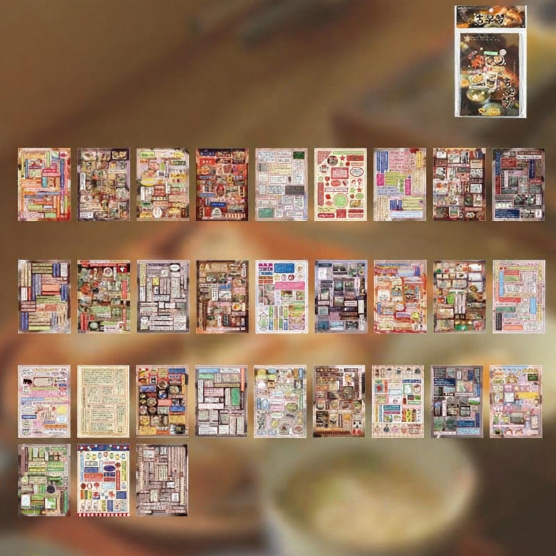 Retro Style Comic Stickers 45 Pieces