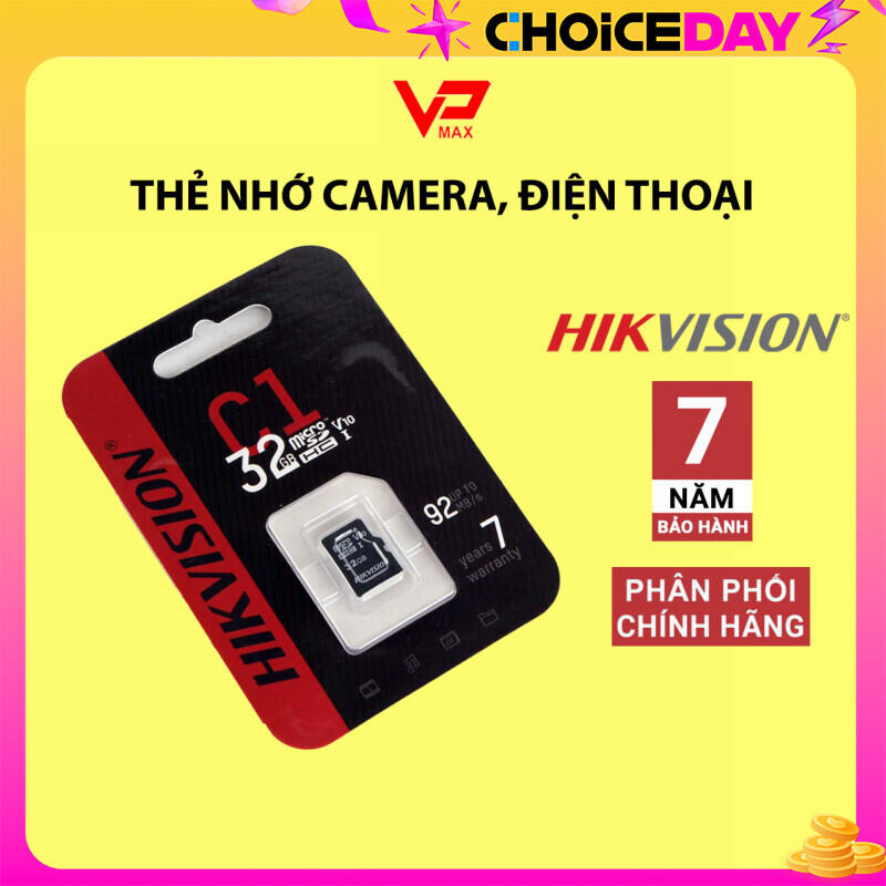 Thẻ nhớ camera điện thoại 32GB Hikvision tốc độ cao bảo hành