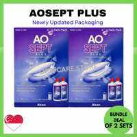 (Bundle of 2) Aosept Plus Cleaning Disinfecting Solution (4x360ML) Expiry Date/ Jan 2028