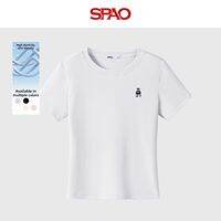 spao | Slim Fit Round Neck Short Sleeve T Shirt