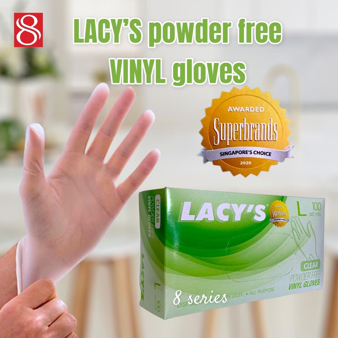 clear powder free gloves